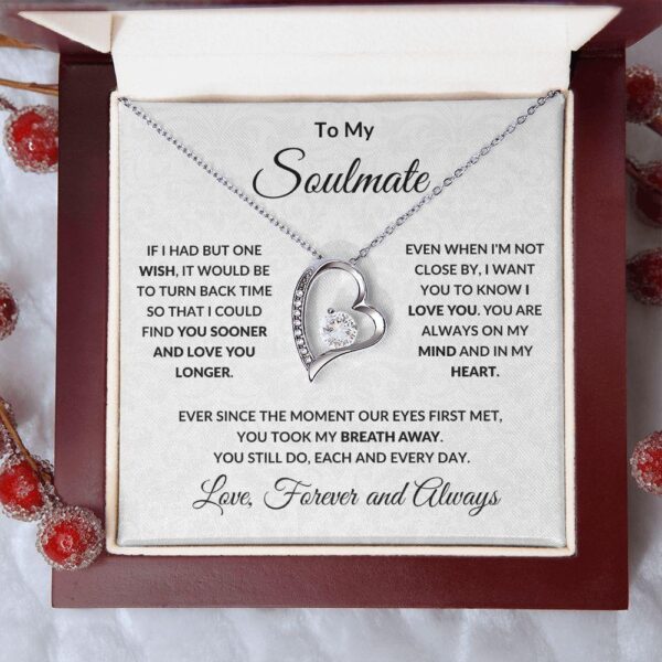 Gift For Women Wife Her Girlfriend Necklace Stainless Steel To My Soulmate The Day I Met You Forever Love Necklace - Image 8