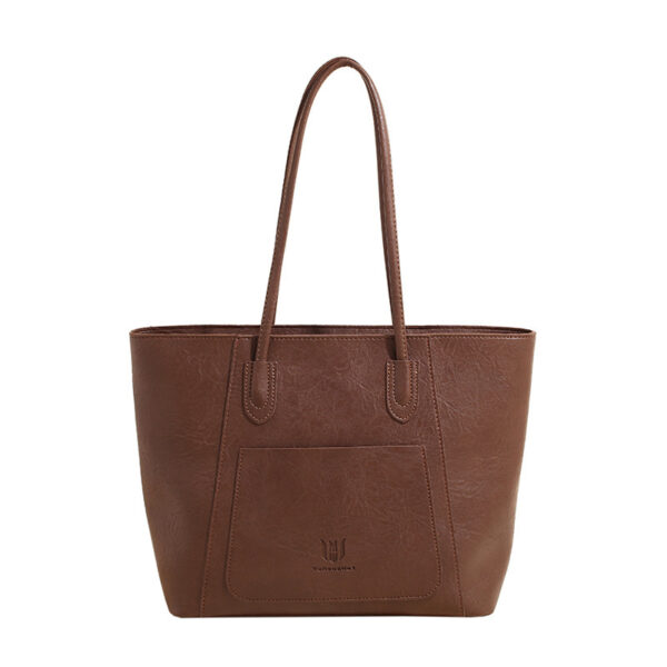 Casual Retro Shoulder Bag Texture Class Commuter Tote - Image 5