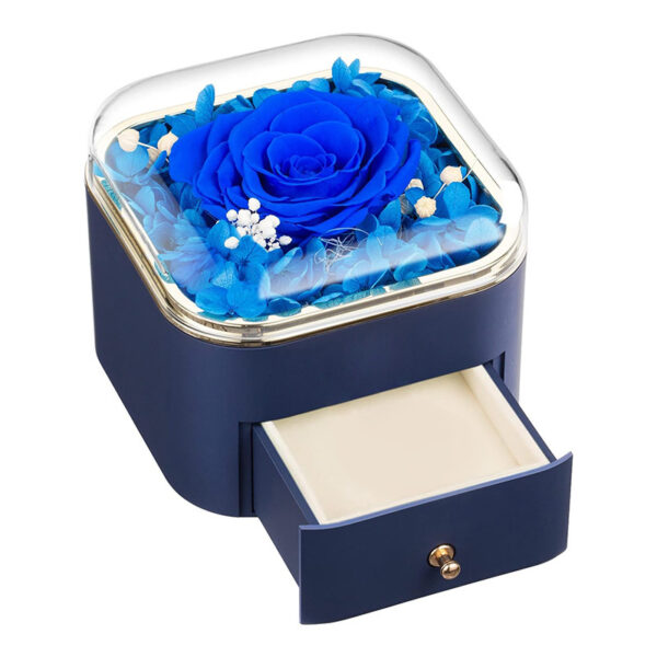 Valentines Day Rose Flower Drawer Jewelry Box Earrings Ring Necklace Storage Valentine's Day Gift Box Romantic Jewelry Packaging Box - Image 10